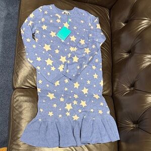 Posh peanut Blue Star Patterned sweater  Dress